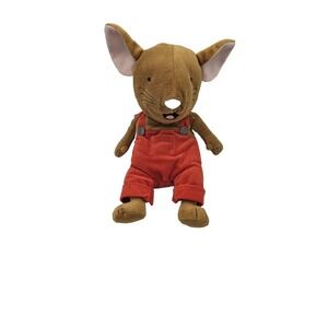 Kohl's Cares Plush If You Give a Mouse a Cookie Brown Red Overalls Stuffed Anima